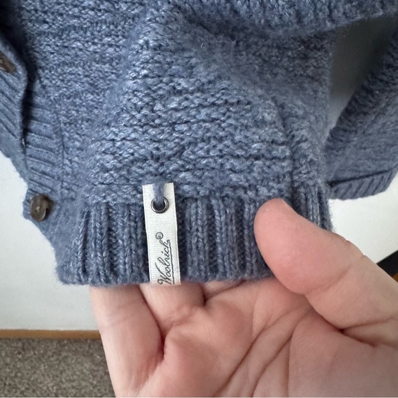 Woolrich blue button front knit cardigan - Picture 3 of 6